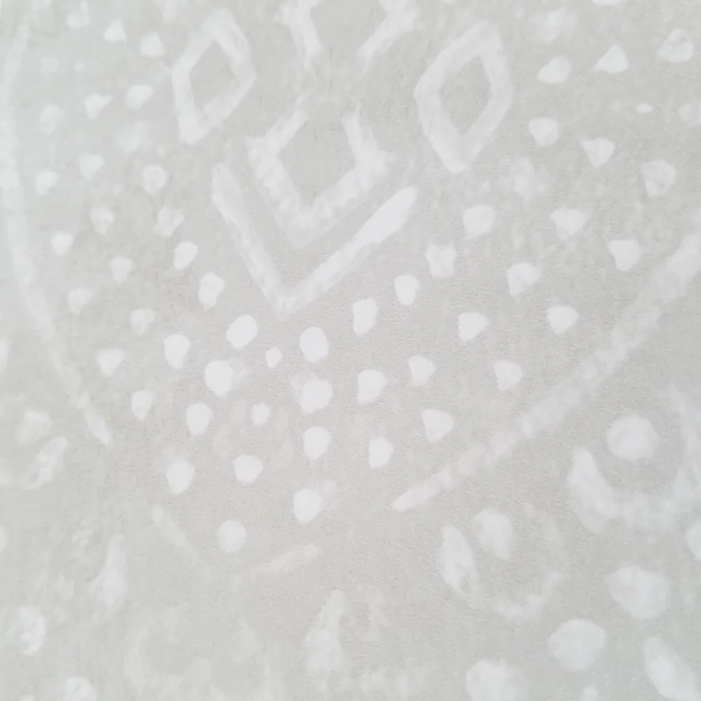 Wallpaper Java Light Gray Medallion Farmhouse Boho